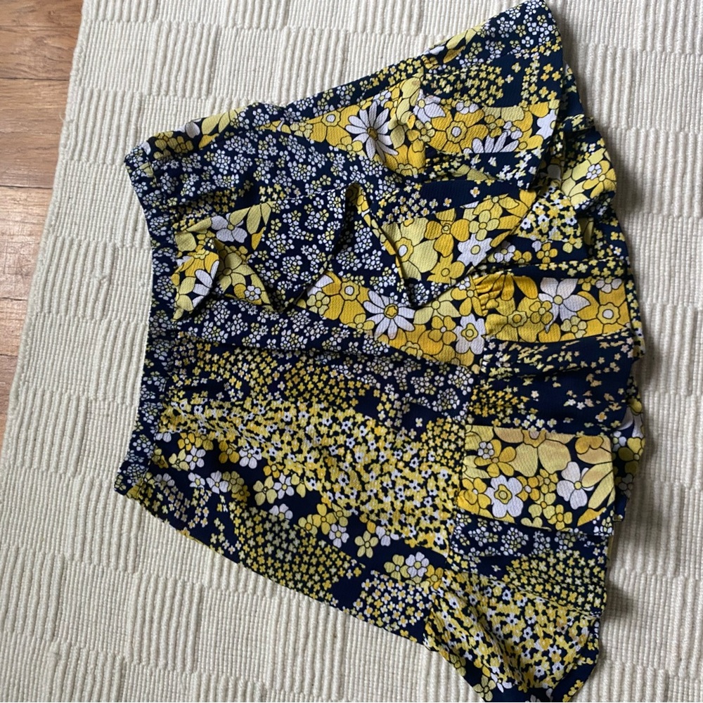 MICHAEL Michael Kors Yellow and Blue skirt floral XS